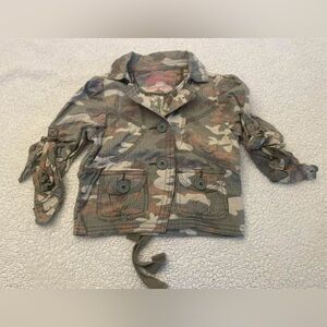 Vintage Mossimo Size Small Girls Camo Jacket Blazer